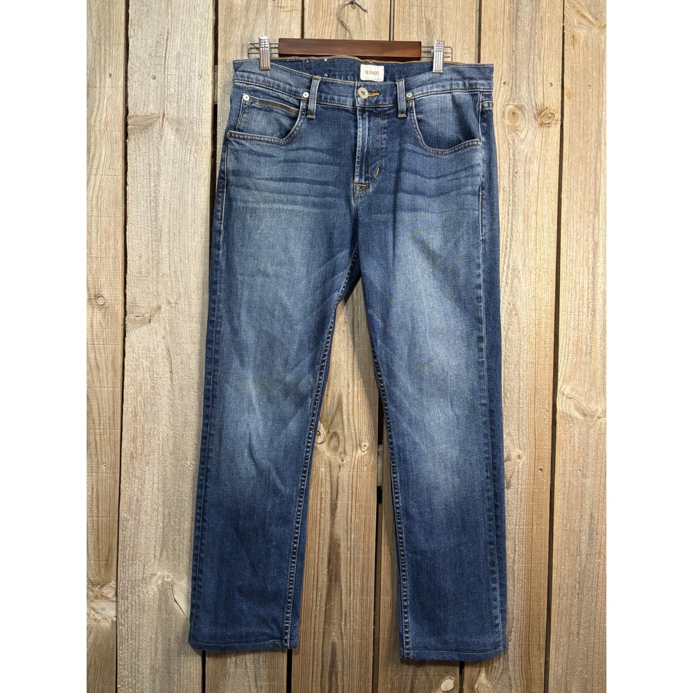Hudson Byron‎ Five Pocket Straight Jeans Blue Size 33 NM296ZZAW TRAC